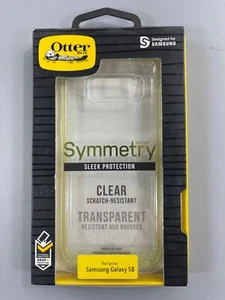 OtterBox Symmetry Phone Case Samsung Galaxy S8 Clear with Sparkles - Picture 1 of 2