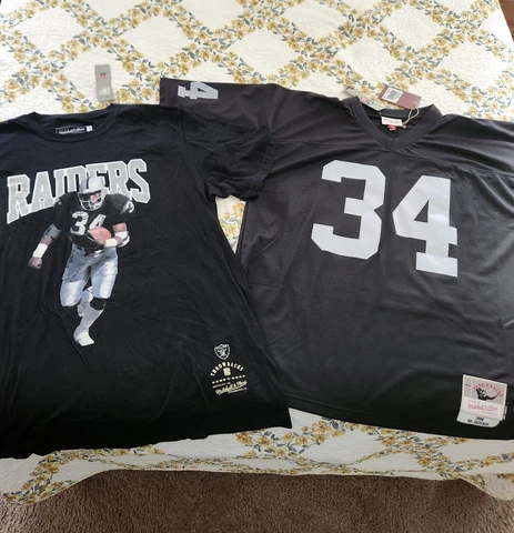 Mitchell And Ness Bo Jackson size XL Legacy Jersey and T-shirt Raiders Lot of 2 Cover