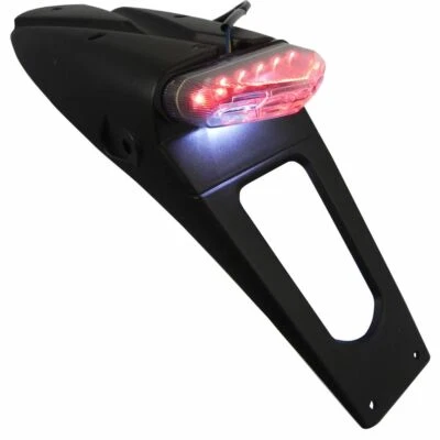 FENDER LICENSE PLATE HOLDER STOP APPROVED LED 30 DEGREES FOR BMW G650X G450X BET Foto 1 de 4