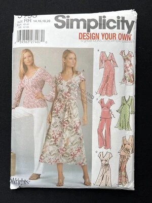 Simplicity 5193 Misses Dress-Top-Pants Design Your Own 2004 Pattern 14-20 Uncut - Image 1 of 2