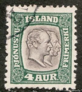 1907 Iceland Sc# O32 Official - Christian IX - Frederick VIII - Used stamp Cv$12