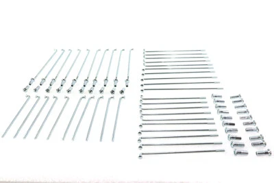 Juego de radios Harley 16 pulgadas enchapados en zicad se adapta a 1940-1952 WL, Foto 1 de 3