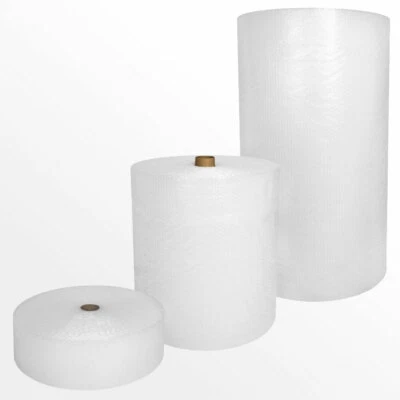 HANSEPACK24 GMBH 2 Rollen Luftpolsterfolie 45 my 50cm x 100m Blasenfolie Noppenfolie Knallfolie