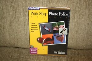 1996 Broderbund The Print Shop Photo Folios CD Rom Life & Leisure - New/Sealed