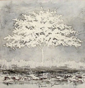 Guido Armenien Bild Modern Aktuelles Baum Weiß 50X50 Mischhaut Auf Leinwand 2017 - Bild 1 von 1