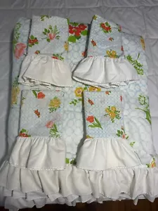 Fieldcrest Garden Party Floral Queen Comforter With 4 Standard Pillowcases - Picture 1 of 15