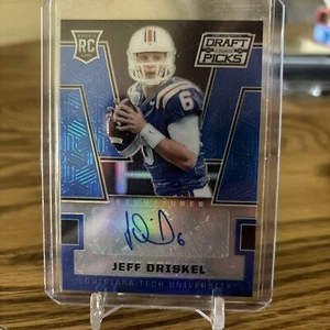 2016 Prizm Collegiate Draft Picks JEFF DRISKEL Blue Parallel Auto SP #271 49ers - Picture 1 of 2