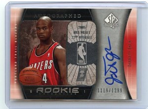 2005-06 SP AUTHENTIC #122 JARRETT JACK AUTOGRAPH RC #1119/1299, TRAIL BLAZERS