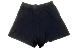 Vtg Woman's Donna Karan Intimates Black Elastic Waist Boxer Sleep Shorts Size S - Picture 1 of 6