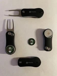 (1) Pitchfix Golf Switchblade Divot Tool & Pine Valley Golf Club 1" Golf Marker - Picture 1 of 2