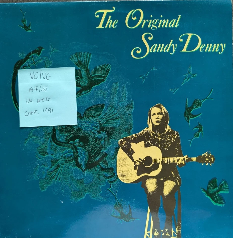 Sandy Denny The Original Sandy Denny Vinyl Record VG/VG CREST002 1991 - Imagem 1 de 2