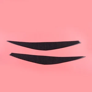 Carbon Fiber Headlight Eyebrow Eyelid Cover Fit for BMW X6 E71 2008-2014 - Imagen 1 de 5