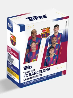 Topps FC Barcelona Team Set 25/26 Original Box, New, Unopened/Sealed