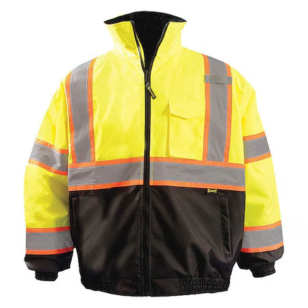 Chaqueta Occunomix Lux-350-Jb2-Y2x, Poliéster, Clase 3 R, Amarillo, 2Xl Foto 1 de 1