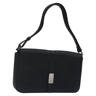 GUCCI 配件袋缎面黑色银色正品 127027 — 第 1/4 张图片