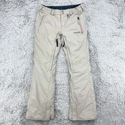 Pantalones de esquí Volcom para mujer M beige modernos rectos snowboard pendientes al aire libre Foto 1 de 4