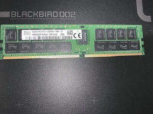 SK HYNIX 64GB PC4 DDR4 3200MHz ECC 2Rx4 SERVER Memory RAM HMAA8GR7CJR4N-XN - Picture 1 of 2