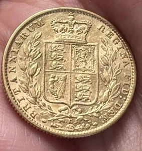 Queen Victoria - 1878 S Gold Sovereign - Sydney Shield Sovereign - Picture 1 of 18