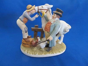Vintage 1985 Gorham Norman Rockwell "Horse Trader" Figurine Limited Edition #785 - Picture 1 of 11