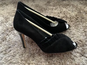 Alannah Hill Kitty Kat Heels Black Suede Size 38 RRP $289 - Picture 1 of 9