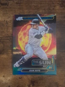 JUAN SOTO Planetary Pursuit - THE SUN - '24 Topps Cosmic Chrome - Picture 1 of 2
