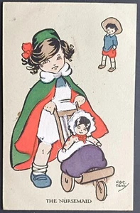 Early HGC MARSH LAMBERT Young Nursemaid postcard - Picture 1 of 2