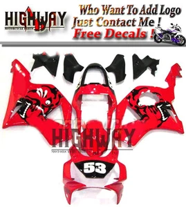 Plastic ABS Fairing Kits For HOUDA CBR900RR 02-2003 CBR954RR Red RunA 53 Fairing - Picture 1 of 6