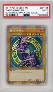 Yugioh OCG Korean Ver 20AP-KR101 Dark Magician Secret Rare PSA 9 - Picture 1 of 2