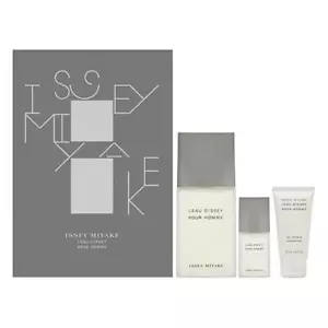 ISSEY MIYAKE L'eau d'Issey Pour Homme 3PC SET(4.2oz EDT Sp,1.6oz S/G,15ML EDT s - Picture 1 of 3