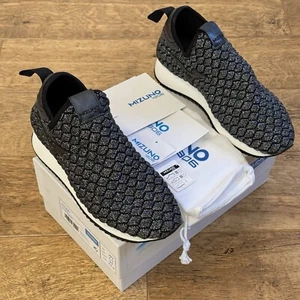 Mizuno Ryusei Mid Top Part Leather Slip On Trainers Sneakers UK 4.5 EU 37 Brown - Picture 1 of 24