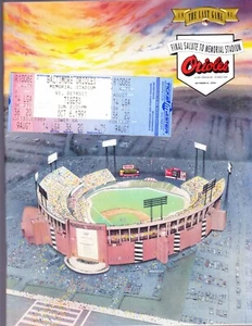 1991 BALTIMORE ORIOLES Program UNSCORED LAST GAME Memorial Stadium & TICKET - Picture 1 of 3