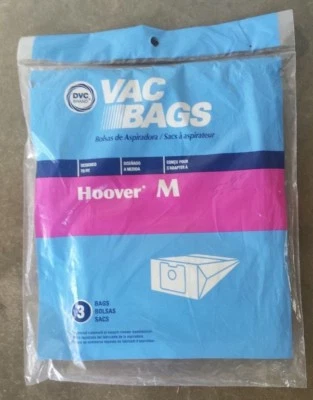 DVC Brand Hoover Type M Canister Vacuum Cleaner Bags 3 Pack New - Image 1 of 2