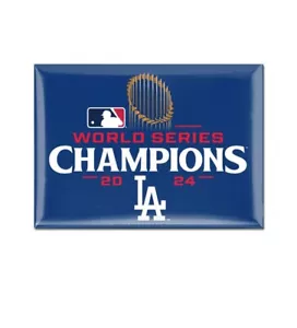 MLB 2024 World Series Champions Los Angeles Dodgers Metal Magnet 2.5" x 3.5" - Picture 1 of 1