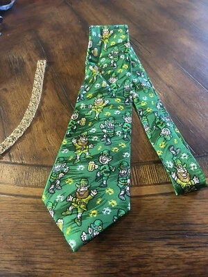 LUCKY POT OF GOLD RAINBOW SUIT DESIGNER NECKTIE TIE FREE SHIPPING Foto 1 de 3