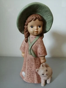 Goebel Figur Nina & Marco - Limpke - "Nina mit Katze" Höhe 14cm ! - Bild 1 von 2