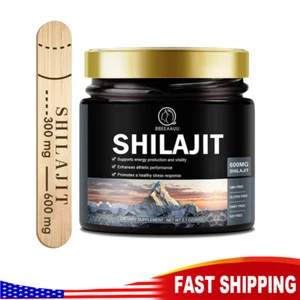 Organic Himalayan Pure 100% Shilajit, Soft Resin,Extremely Potent, Fulvic Acid - Picture 1 of 8