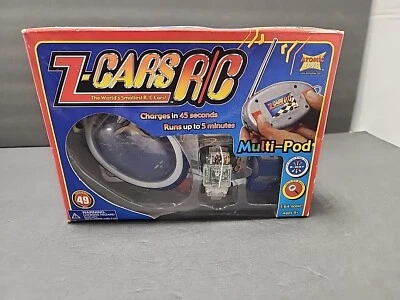 Z-Cars R/C Series 1:64 Scale Multi-Pod Blue/Silver Racing Car Like A New! - Image 1 of 4