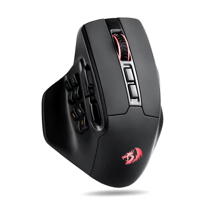 Redragon M811 PRO Wireless MMO Mouse – 15 Programmable Buttons, RGB, 26 000 DPI - Image 1 of 4