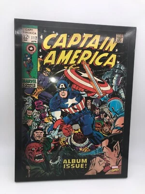 Arte de pared madera prensada Marvel Capitán América edición #112 Artissimo 12" x 16" Foto 1 de 2