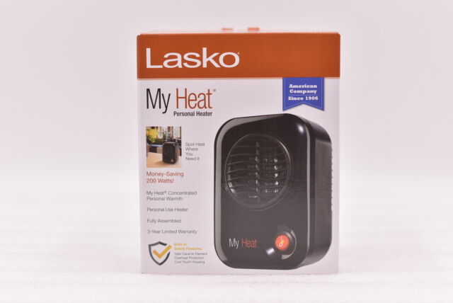 Calefactor cerámico My Heat de la marca Lasko, Cerámica, Negro, Compacto