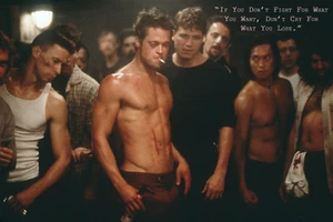 Fight club, Quote, Fight for what you want, Inspiration 16x24, 24x36 Poster - Picture 1 of 1