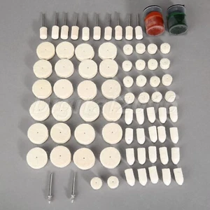 76Pcs Rotary Tool Polishing Grinding Wheel Disc Wool Buffing Pads Attachment Kit - Picture 1 of 10