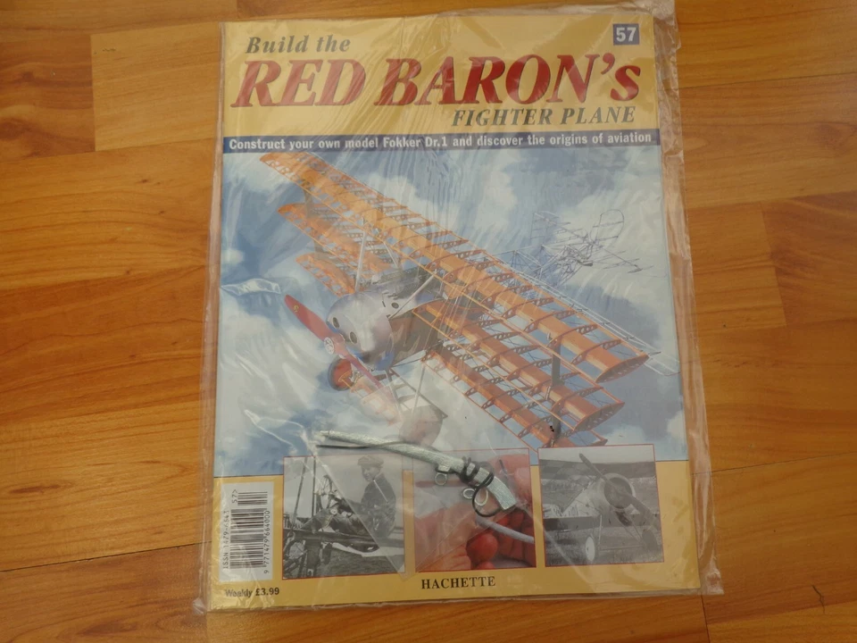 1/8 Hachette Costruzione The Red Barone Fokker DR1 WW1 Fighter Problema 57 Inc - Immagine 1 di 1