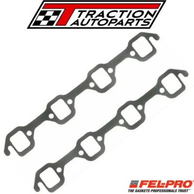 FELPRO Exhaust Header Gasket, Steel Core Laminate, SBlock Ford,Small Race Port,  - image 1 of 3