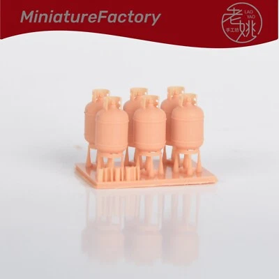 SSMODEL 1:76 OO Gauge Propane Gas Tank 6pcs Railroads Scenery Miniatures Factory - Image 1 of 4