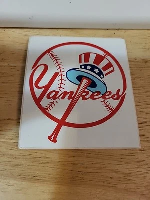 New York Yankees - MLB Baseball - Sticker / Decal - 4.00" x 3.50" (1947-1967) - Image 1 of 2
