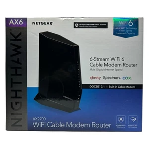 NETGEAR Nighthawk Câble Wifi Modem Routeur Câble Passerelle DOCSIS 3.1 AX2700 - Photo 1/6