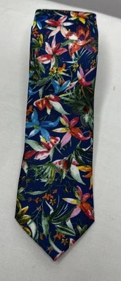 Corbata de cuello tropical clásica JF para hombre colorida boda oficina única ajustada elegante Foto 1 de 4