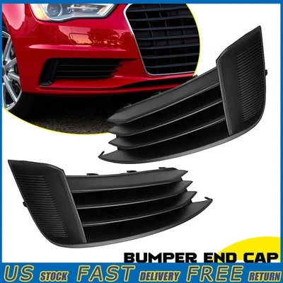 Fit Audi S3 A3 2013-2017 Front Bumper Lower Left & Right Side Fog Light Grills - Image 1 of 4