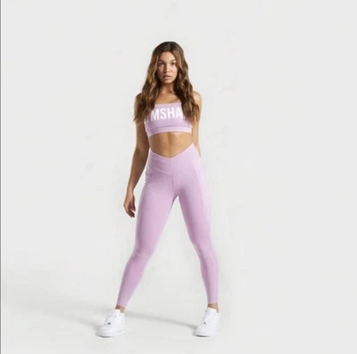 Gymshark Recess V腰口袋打底裤女式S浅紫色 — 第 1/4 张图片